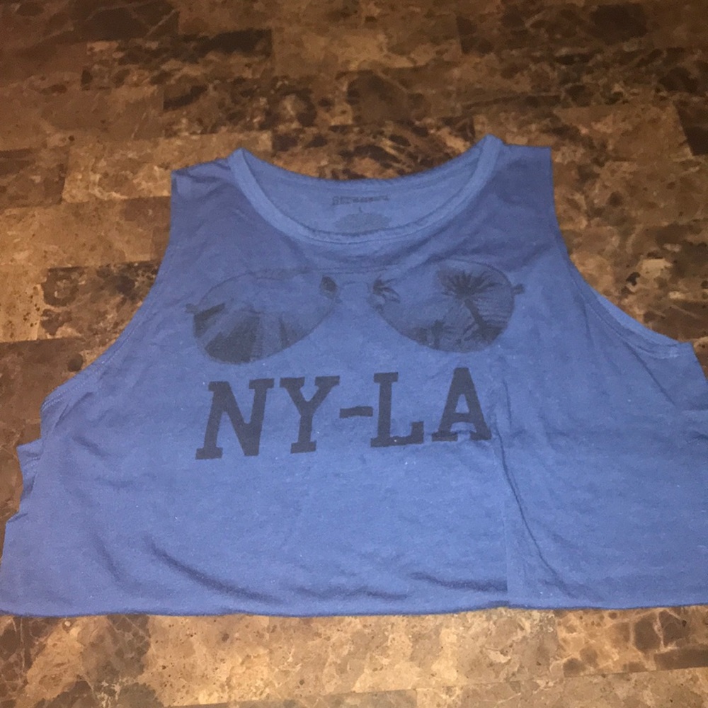 Dark blue tank top